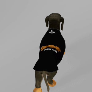 Longtongue – Designer Dog T-shirts – Sausage Doggy – Funny